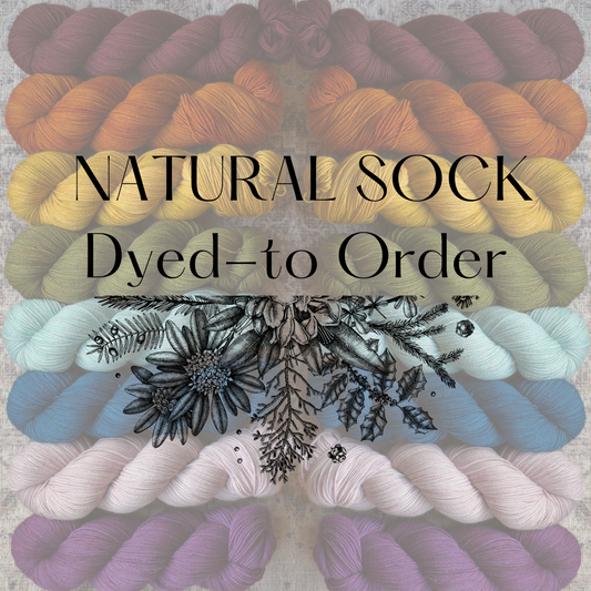 Natural Sock Dyed-to-Order